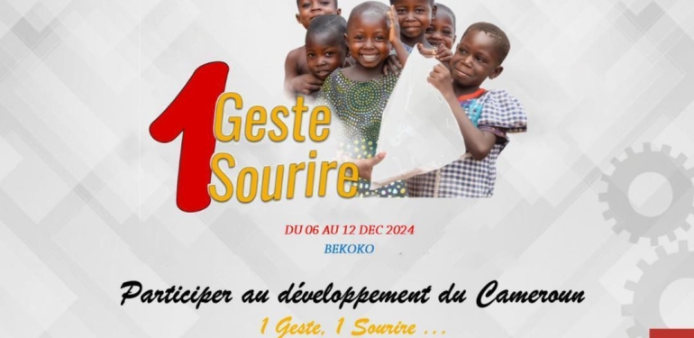 « 1 Geste 1 Sourire » : La jeunesse camerounaise au cœur de l’action solidaire et du développement industriel